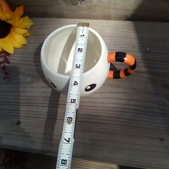 Rare Vintage White Skell Pumpkin Hallmark Gift Mug - Picture 11 of 11